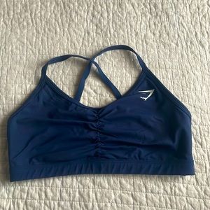 Gymshark navy rushed sports bra